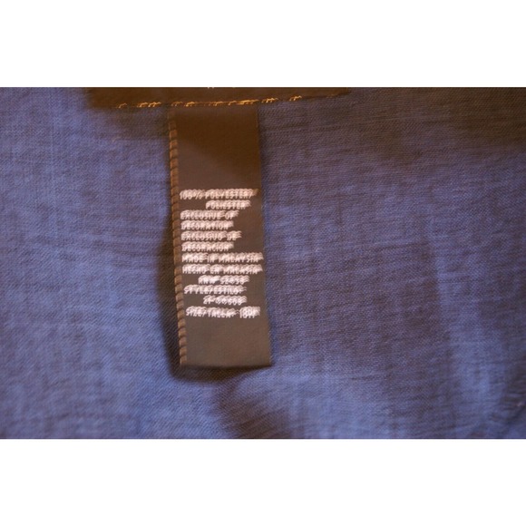 Sag Harbor Blazer Jacket Women's 18W Blue 100% Polyester Open Front Long Sleeve - Picture 11 of 12